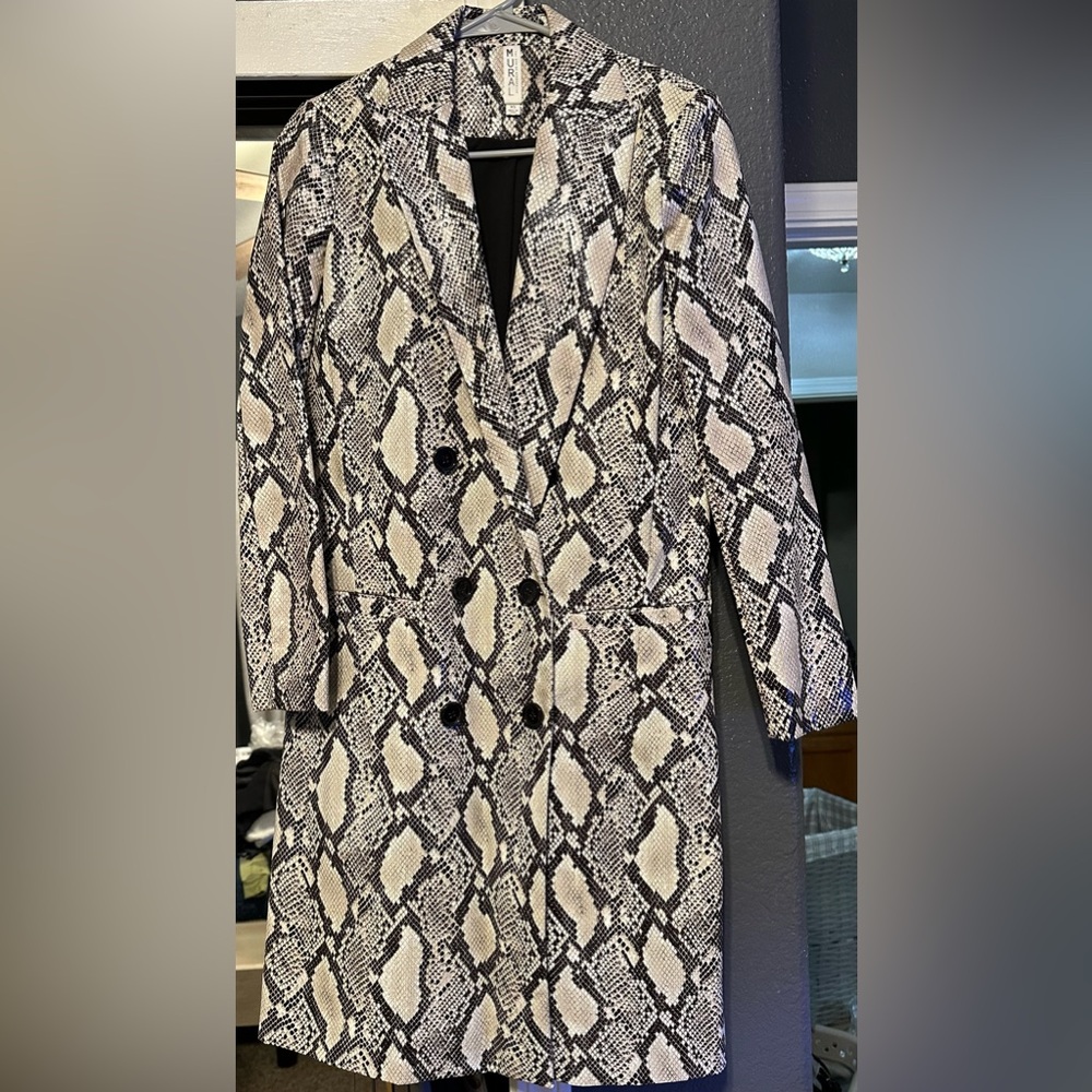 Mural Snake Print Jacket XS